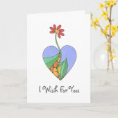 私はあなたを-カスタマイズ望みます カード (黄色い花)