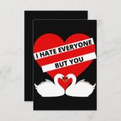 私はあなた以外の皆が嫌いだ サンキューカード (正面/裏面)