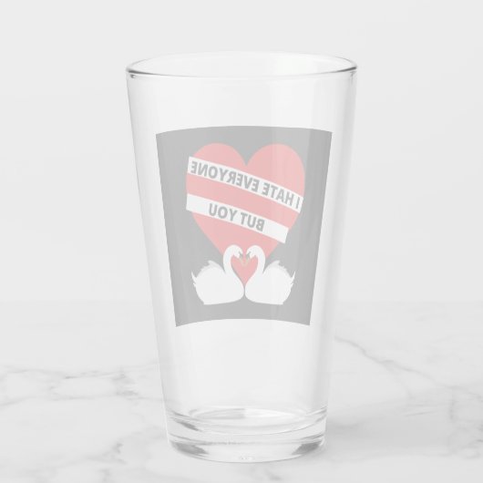 私はあなた以外の皆が嫌いだ タンブラーグラス (裏面)