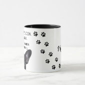 私はあなた尊敬します犬はあなたが襲うI愛を言います マグカップ (中央)