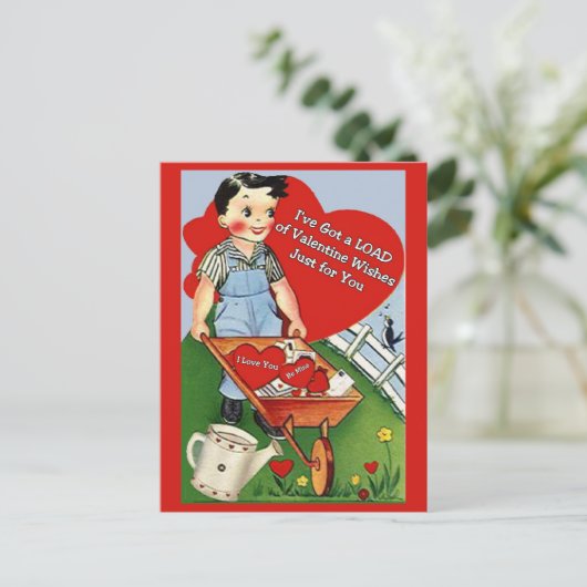 私はあなた得のためだけにバレンタインの願いを持っている ポストカード (スタンド正面)