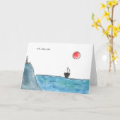 私はあなた恋しく思にする カード (黄色い花)