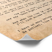 私はあなた犬の悔やみや弔慰詩と歩く ポスター (角)