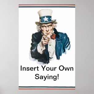 私はあなた自身の発言を挿入してほしいです! 米国市民 ポスター