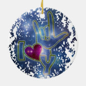 私はあなた/手話を愛します セラミックオーナメント (裏面)