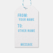 私はあな与えたのピースギフトラベル ギフトタグ (裏面)