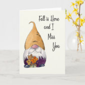 私はあな恋しく思秋格言グリーティングカード カード (黄色い花)