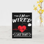 私はあのペースメーカーのハート病のように配線されている カード (黄色い花)