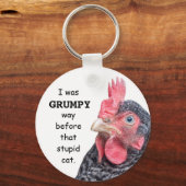 私はあの馬鹿な猫の前で不機嫌だった。 キーホルダー (正面)