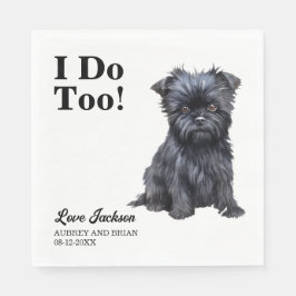 私はあまりにもピンシャー結婚式のレセプション スタンダードランチョンナプキン