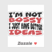 私はあまりにもボッシではない私は単に良いアイディアを持っている！ シール (シート)