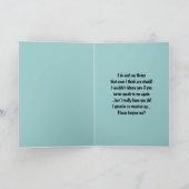 私はあまりにも明るくないことを知っている! – 謝罪/かわいい犬 カード (内部)