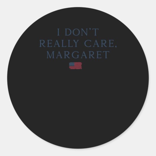 私はあまりマーガレ気にットしない ラウンドシール (正面)