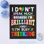 私はあまり話素晴らしい自閉症ではない チラシ (シングル)