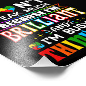 私はあまり話鮮やかな自閉症ではない フォトプリント            (角)