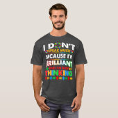 私はあまり話鮮やかな自閉症の少年ではない Tシャツ (正面フル)