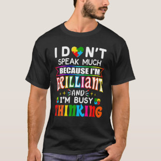 私はあまり話鮮やかな自閉症の少年Gではない Tシャツ