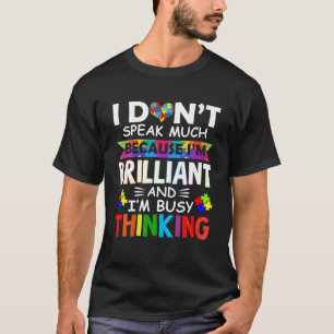 私はあまり話鮮やかな自閉症の少年Gではない Tシャツ