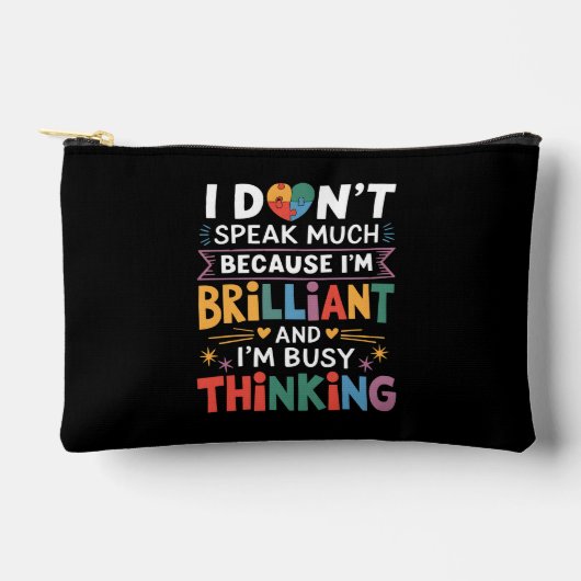 私はあまり鮮話やかな自閉症の自閉症ではない アクセサリーポーチ (正面)