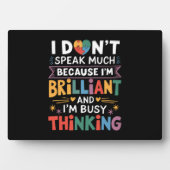 私はあまり鮮話やかな自閉症の自閉症ではない フォトプラーク (正面)