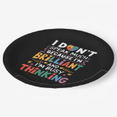 私はあまり鮮話やかな自閉症の自閉症ではない ペーパープレート (アングル)