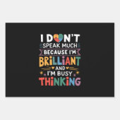 私はあまり鮮話やかな自閉症の自閉症ではない ラッピングペーパーシート (正面)