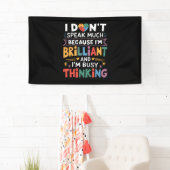 私はあまり鮮話やかな自閉症の自閉症ではない 横断幕 (インサイチュ)