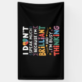 私はあまり鮮話やかな自閉症の自閉症ではない 横断幕 (縦)