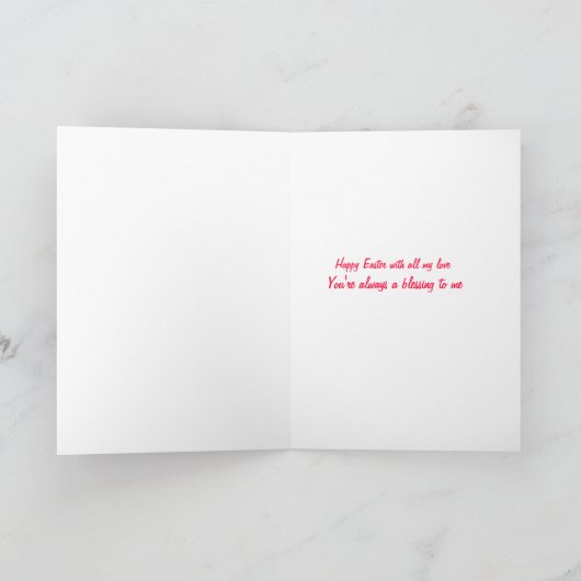 私はあらゆる方法であなたを愛している – 妻のイースターカード シーズンカード (内部)