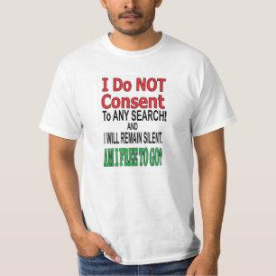 私はあらゆる調査に承諾しません Tシャツ