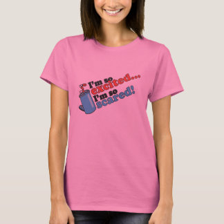 私はあります従って刺激されて私は従っておびえさせていてあります Tシャツ