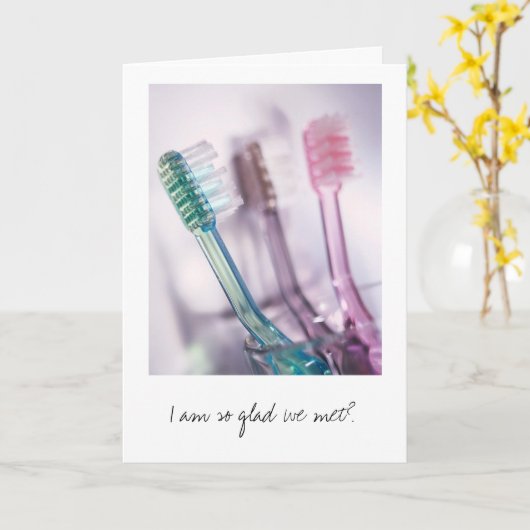 私はあります従って嬉しい私達は会いましたか。 カード (黄色い花)