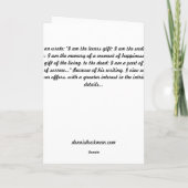 "私はあります… " カード (裏面)