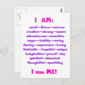 私はあります ポストカード (正面/裏面)