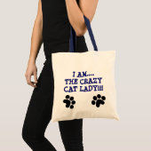 私はあります….CRAZYCATの女性!!! トートバッグ (正面(商品))