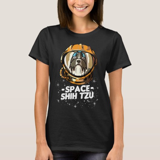 私はいくつかの宇宙シーズー（犬）Tzu愛Rが必要 Tシャツ (正面)