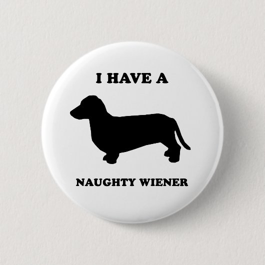 私はいけないウインナーを食べます 缶バッジ (正面)