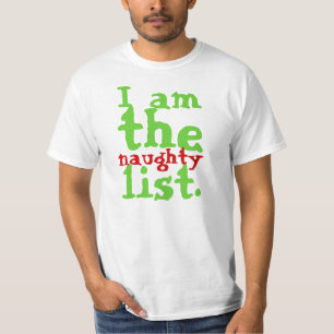 私はいけないリストです Tシャツ