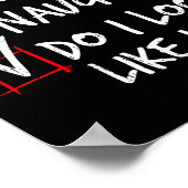 私はいけなクリスマスのリストに気に見える ポスター (角)