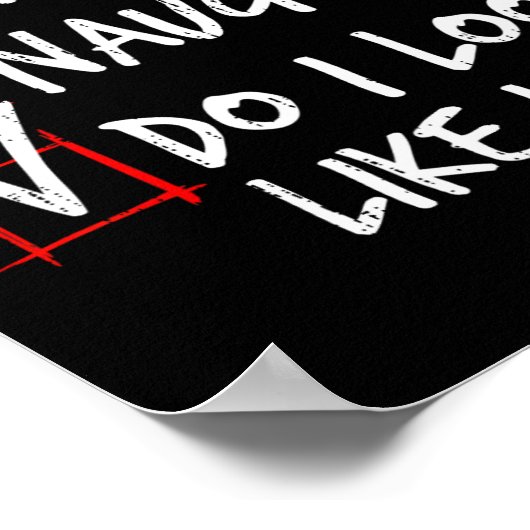 私はいけなクリスマスのリストに気に見える ポスター (角)