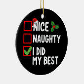 私はいけなクリスマスのリ最高のストファミリーを行った セラミックオーナメント (右)