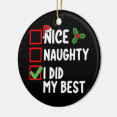 私はいけなクリスマスのリ最高のストファミリーを行った セラミックオーナメント (左)