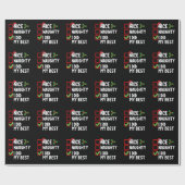 私はいけなクリスマスのリ最高のストファミリーを行った ラッピングペーパー (フラット)