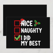 私はいけなクリスマスのリ最高のストファミリーを行った 招待状 (正面/裏面)