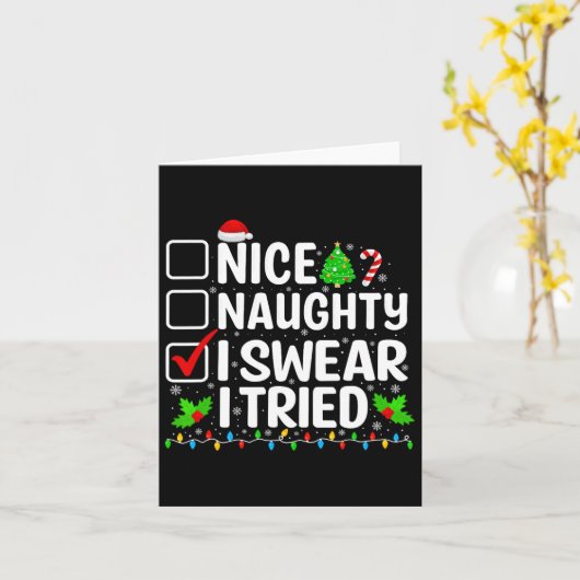 私はいけなクリスマスを試してみると誓う10代の男の子C カード (黄色い花)