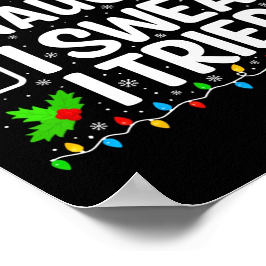 私はいけなクリスマスを試してみると誓う10代の男の子C ポスター (角)