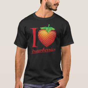 私はいちごを愛します Tシャツ