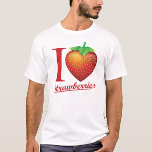 私はいちごを愛します Tシャツ
