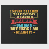 私はいつか愚痴っぽい古いファルトを言うとは夢にも思わなかった ラッピングペーパー (フラット)