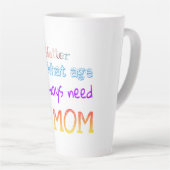 私はいつでもあなたのお母さんを必要としている カフェラテマグ (右アングル)